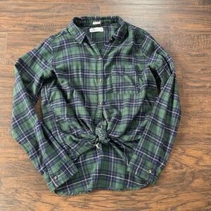 Hollister Plaid Button Down Shirt